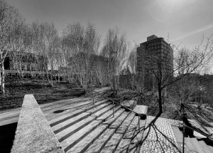 Strathclyde University campus in the centre of Glasgow. Spring 2021